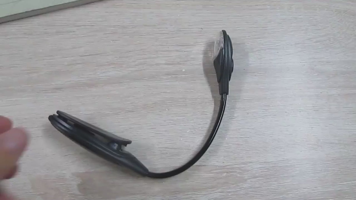 Mini lampe de lecture LED flexible à clip