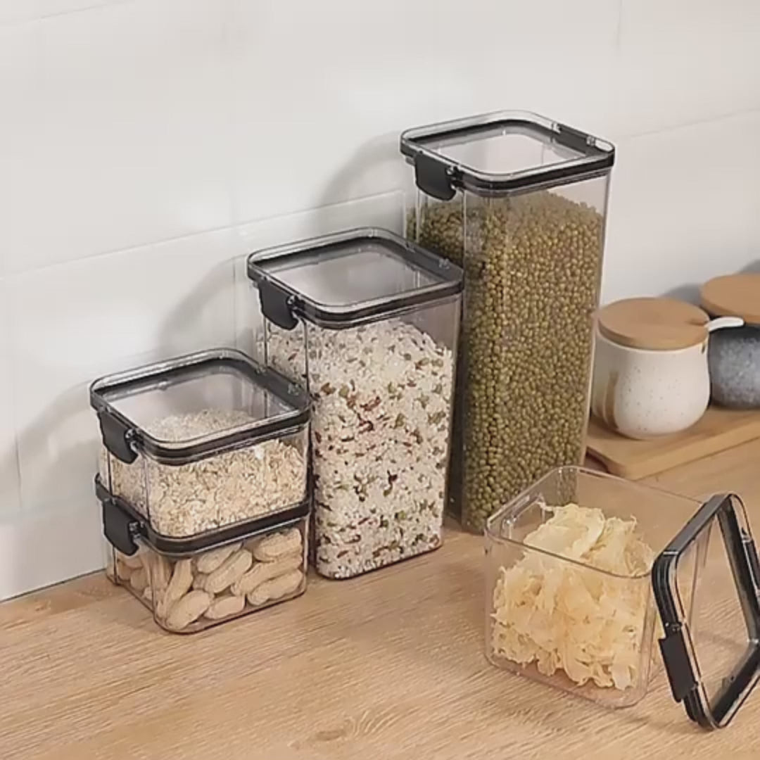 Boîte de conservation hermétique empilable pour aliments secs