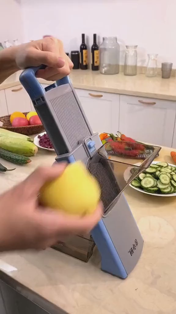 Coupe-Légumes Multifonction – Mandoline de Cuisine avec Lames Interchangeables