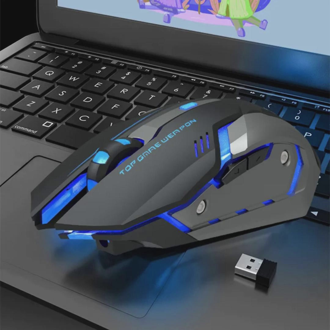 Souris gamer sans fil silencieuse 1600 DPI